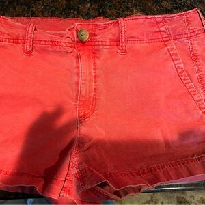 American Eagle Outfitters Coral Red Cargo Shorts